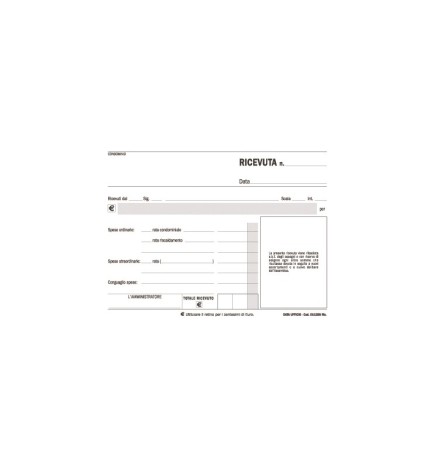 RICEVUTE CONDOMINIO C/AVVISO 11X16