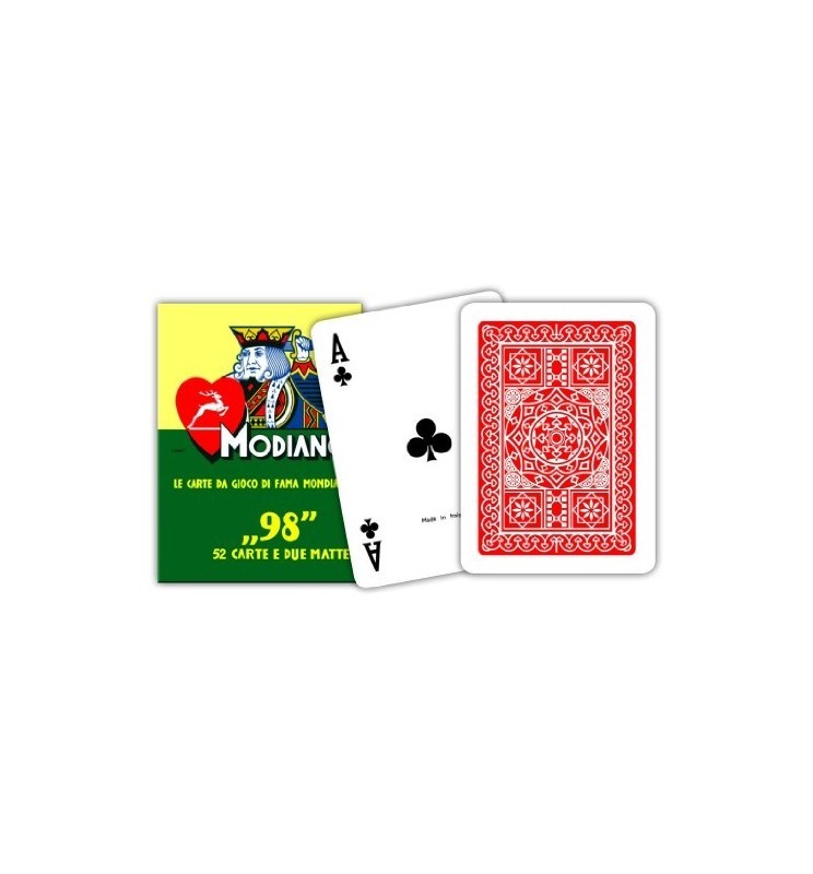 CARTE POKER 98 ROSSO MODIANO