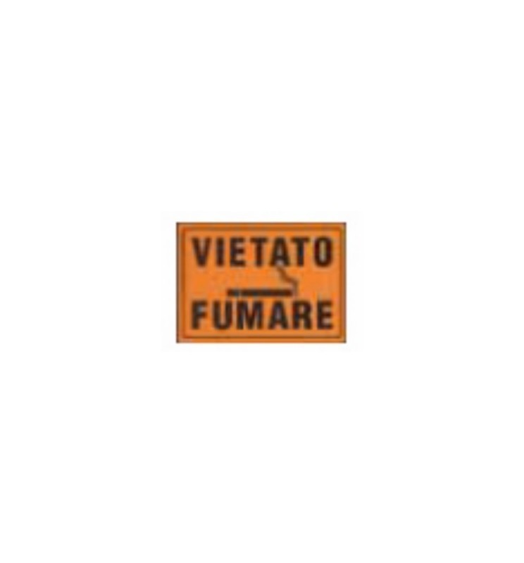 CARTELLO VIETATO FUMARE F.25 17X24