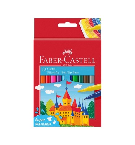 Pennarelli SUPERLAVABILI da 12 Faber-Castell