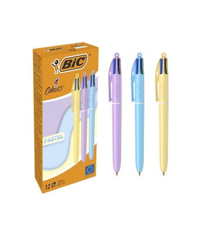 PENNA 4 COLORI PASTEL BIC