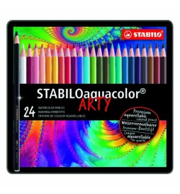 PASTELLI AQUACOLOR PZ.24 METALLO   PASTELLI STABILO