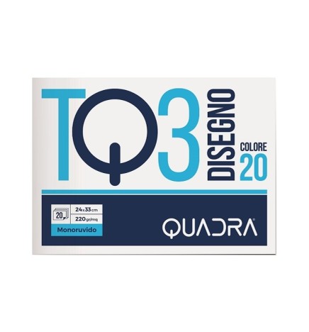 BLOCCO COLORE TQ3 24X33 FF.20      ALBUM TOP QUALITY - MONORUVIDO