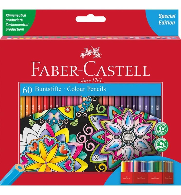Pastelli colorati 60 colori Faber