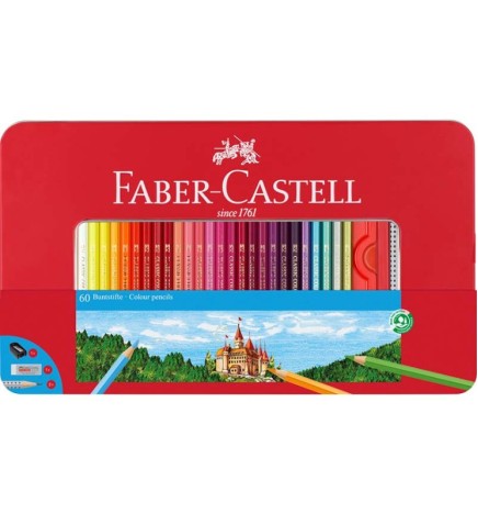 Pastelli Castello da 60 sc.metallo Faber Castell
