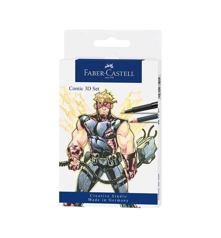 Pitt Artist Pen Comic set 11 pezzi