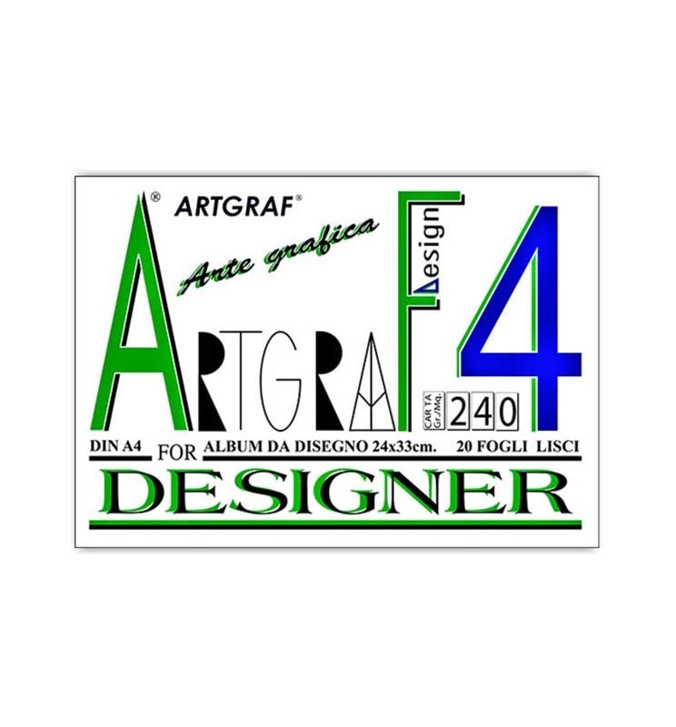 BLOCCO FA4 24X33 LISCIO ARTGRAF    ALBUM ARTGRAF