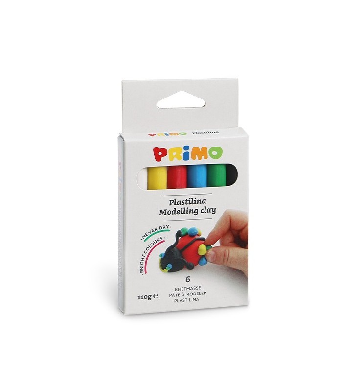 PLASTILINA 18g 6 COLORI PRIMO