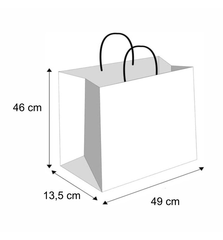BUSTA MANICO T.UNITA 45X50x15      SHOPPER BUSTE REGALO