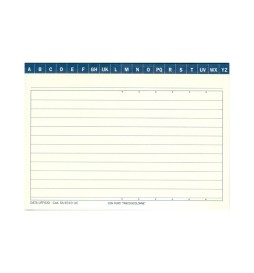 SCHEDA 10X15 RIGATA  VERT P.100