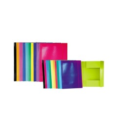 CARTELLA 3 LEMBI CON ELASTICO A5 18X24 COLOREASSORTITO