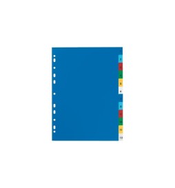 DIVISORI A4 12 TASTI PVC TQ        INTERCALARI COLORATI TOP QUALITY