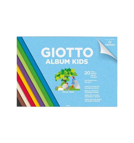ALBUM KIDS A4 CARTA COLORATA FG.20 120 GR