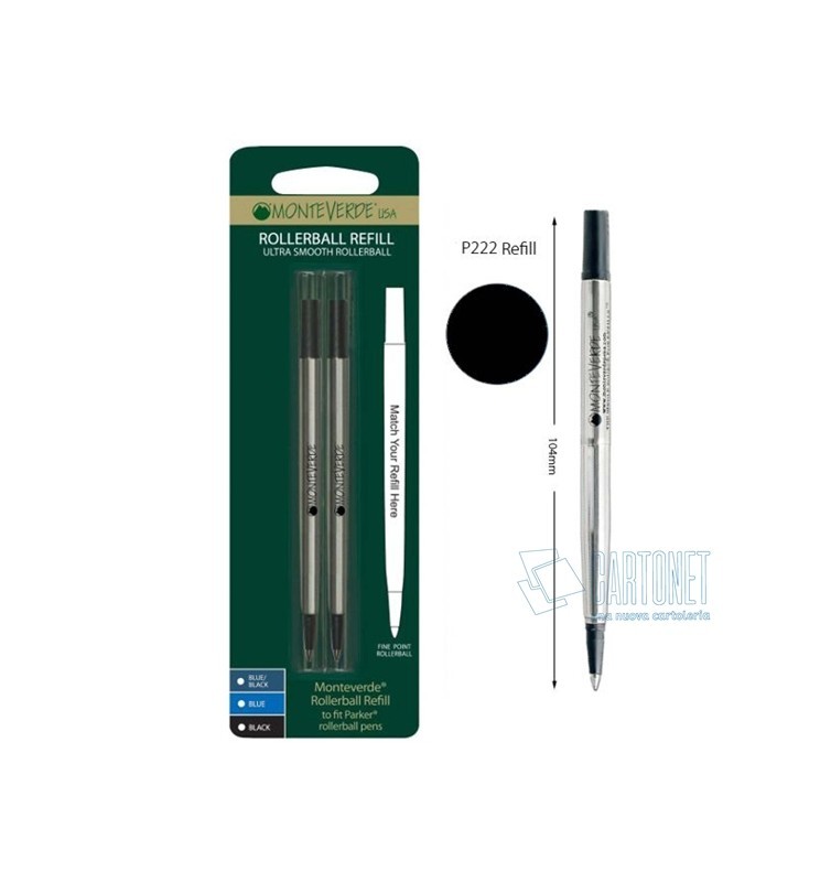 REFILL ROLLER PARKER P222 2pz MONTEVERDE