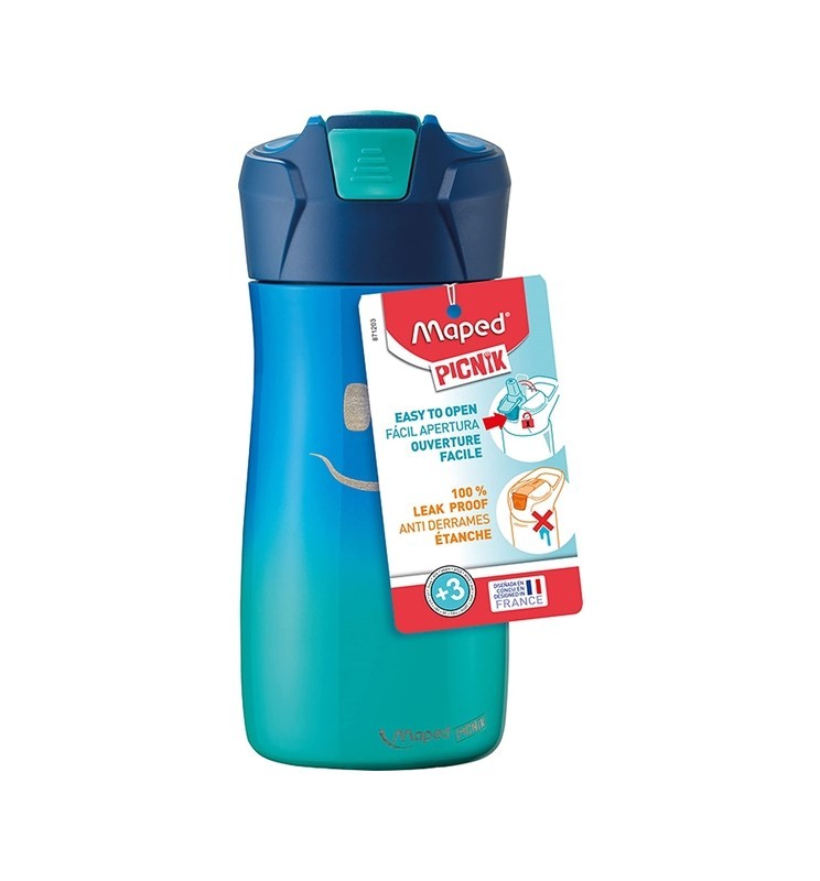 BORRACCIA 430 ML ACCIAIO INOX BLU  MAPED