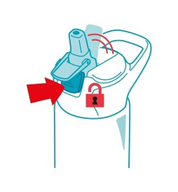 BORRACCIA 430 ML ACCIAIO INOX BLU  MAPED