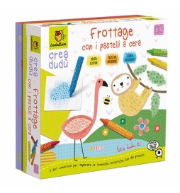 CREA DUDU FROTTAGE CON I PASTELLI   A CERA