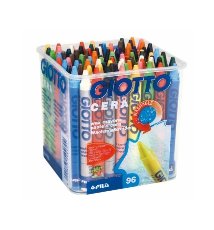 PASTELLI CERA PZ.96 GIOTTO BARATT.