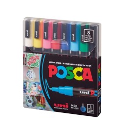 MARKER UNIPOSCA MEDIO PC5M 8pz UNI MITSUBISHI