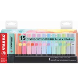 EVIDENZIATORE STABILO BOSS PASTEL  15pz DESKSET