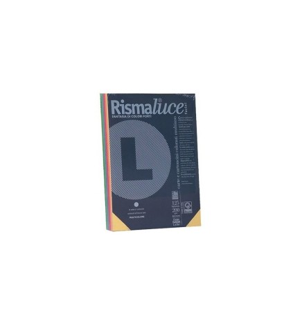 CARTONCINO COLORATO FORTE A4 200G   125F ASSORTITO RISMALUCE FAVINI