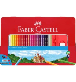Pastelli Castello da 48 sc.metallo Faber Castell