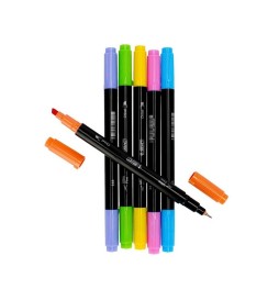 EVIDENZIATORE DUAL TIP 6pz BIC