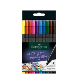 PENNA GRIP FINEPEN 0,4 10 COLORI FABER-CASTELL
