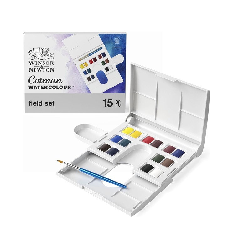WN COTMAN - SET  COMPACT  14 1/2 GODET, 1 PENNELLO, 1 TAVOLO