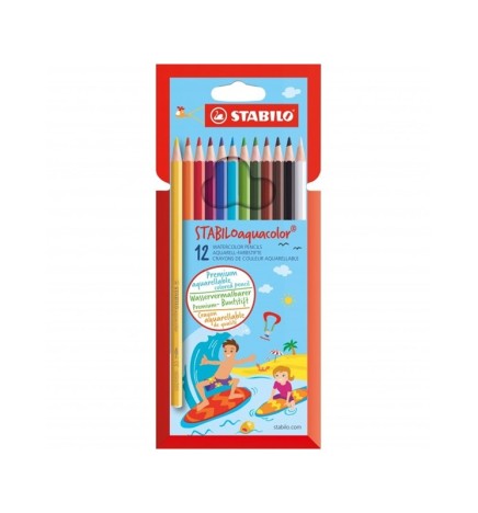 PASTELLI AQUACOLOR DA 12 CARTONE
