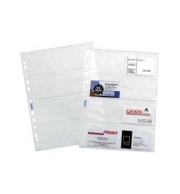 BUSTE FORATE A4 8 POSTI PZ.10      BUSTE FORATE PER BIGLIETTI VISITA