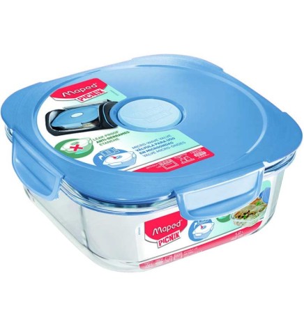 Lunch box concept adult vetro blu