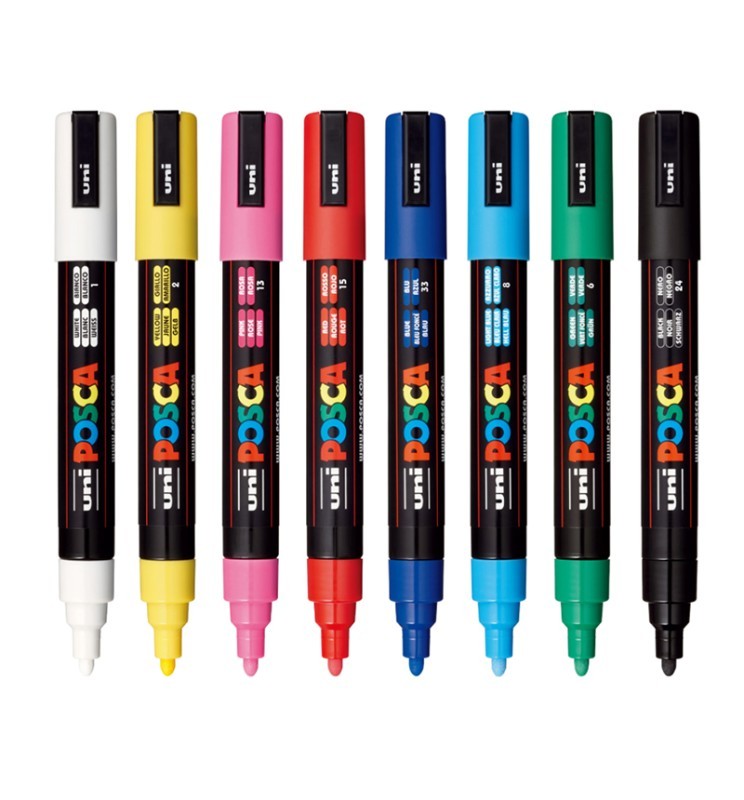 MARKER UNIPOSCA MEDIO PC5M UNI MITS MARKER UNIPOSCA MEDIO PC5M UNI MITS