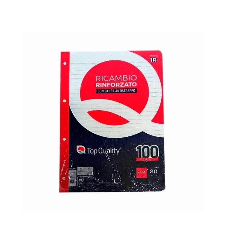 RICAMBI RINFORZATI A4 BIANCO 100GR RICAMBI RINFORZATI A4 BIANCO 100GR