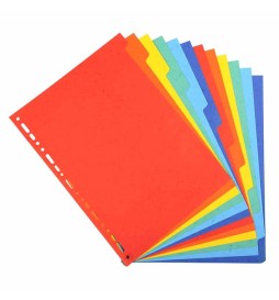 DIVISORI A4 12 TASTI CARTONCINO