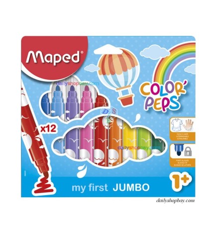 PENNARELLI MAXI COLOR'PEPS 12      PENNARELLI MAPED