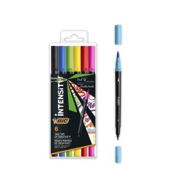 PENNARELLO DOPPIA PUNTA INTENSITY   6pz BRUSH BIC
