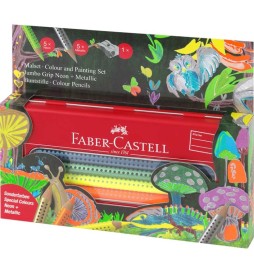 Pastelli Jumbo Grip Colour 10 colori in astuccio di metallo