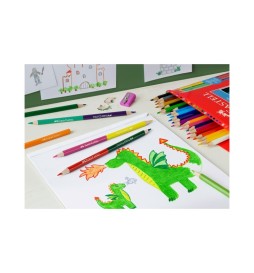 Pastelli Red Range 12+3 colori     Faber-Castell 12 colori + 6 colori