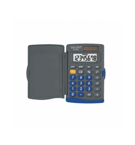 CALCOLATRICE TASCABILE 8C 10582 TQ CON SPORTELLO QUADRA