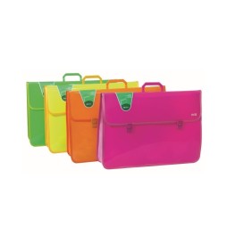 VALIGETTA PORTA DISEGNI 36X52 FLUO CON SOFFIETTI ORNA