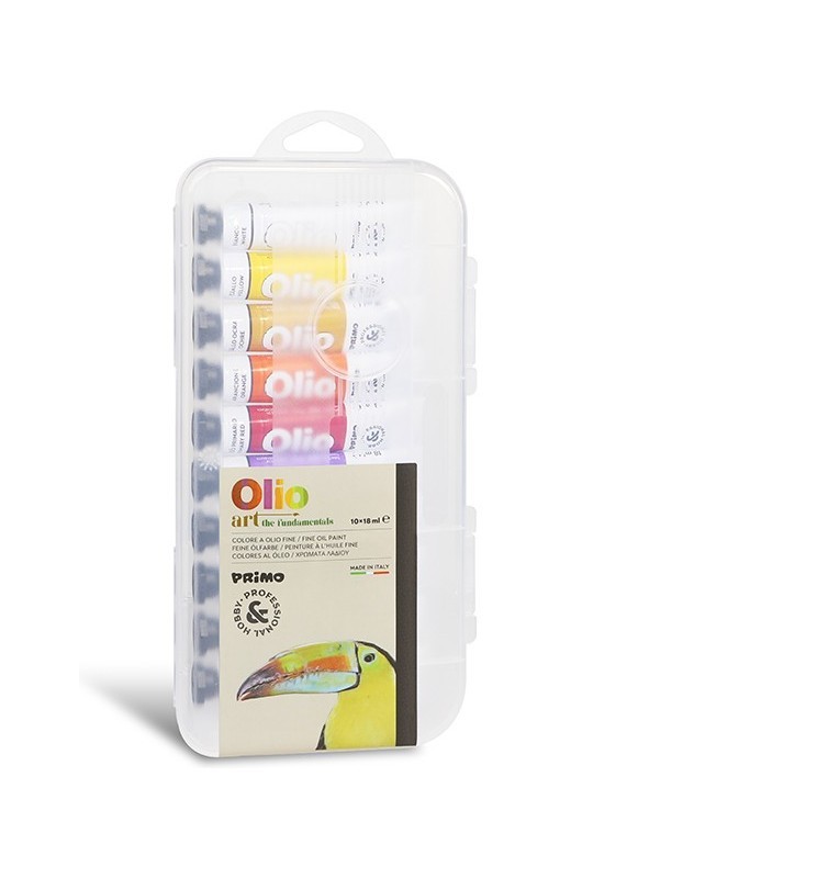 COLORI A OLIO 18ml 10pz PRIMO in tubetto ass