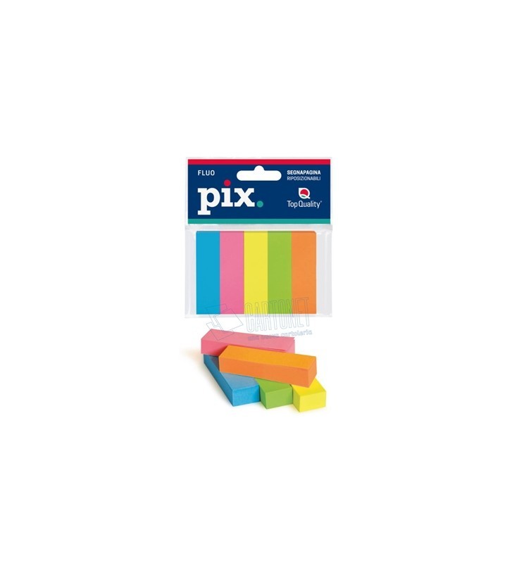 PIX SEGNAPAGINA FLUO CARTA 15X50 TQTOP QUALITY