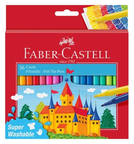 Pennarelli SUPERLAVABILI da 36 Faber-Castell