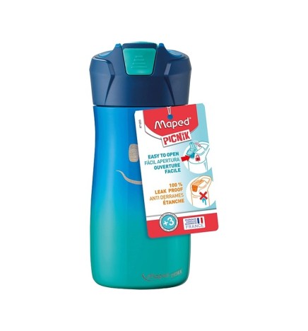 BORRACCIA 430 ML ACCIAIO INOX BLU  MAPED