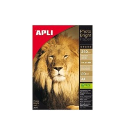 CARTA FOTOGRAFICA GLOSSY A4 240g    20FF APLI INKJET