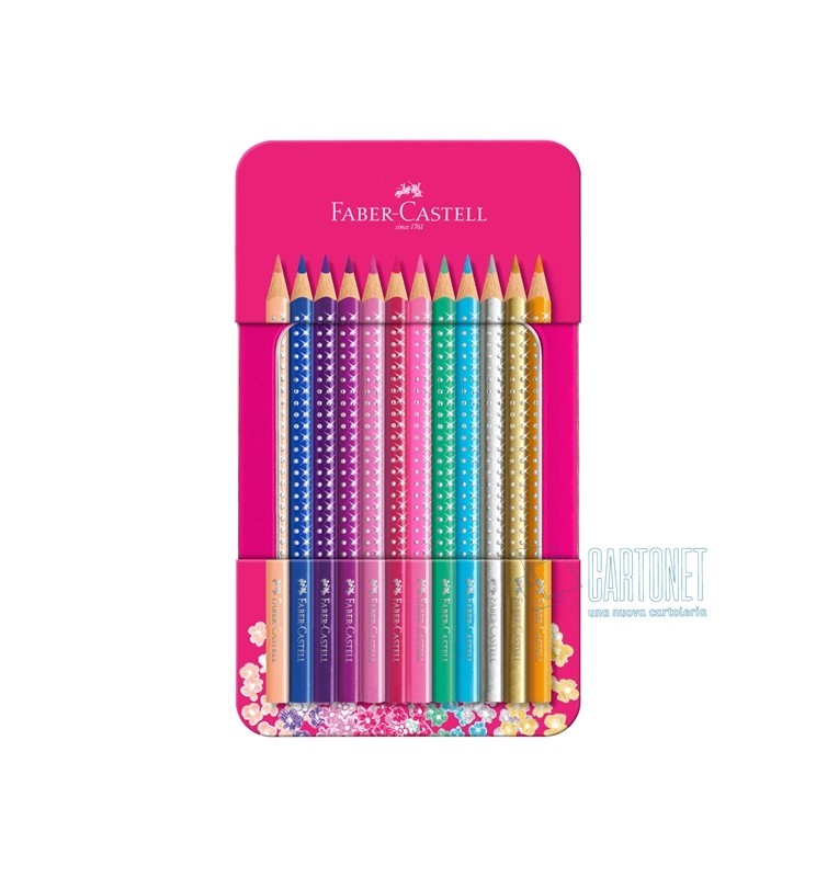 PASTELLI SPARKLE A 12 SET METALLO FABER-CASTELL
