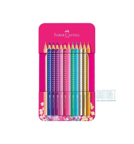 PASTELLI SPARKLE A 12 SET METALLO FABER-CASTELL