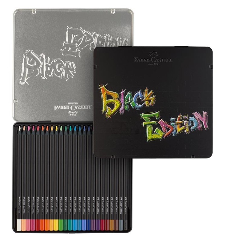 Pastelli Black Edition 24pz metallo Faber-Castell
