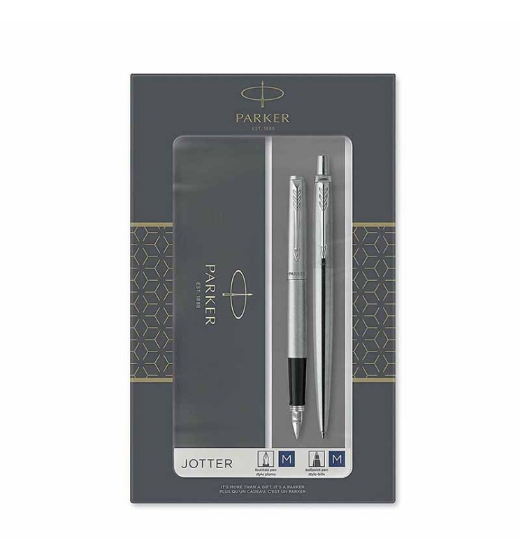 GIFT SET DUO JOTTER STEEL CT SFERA M + STILO M PARKER